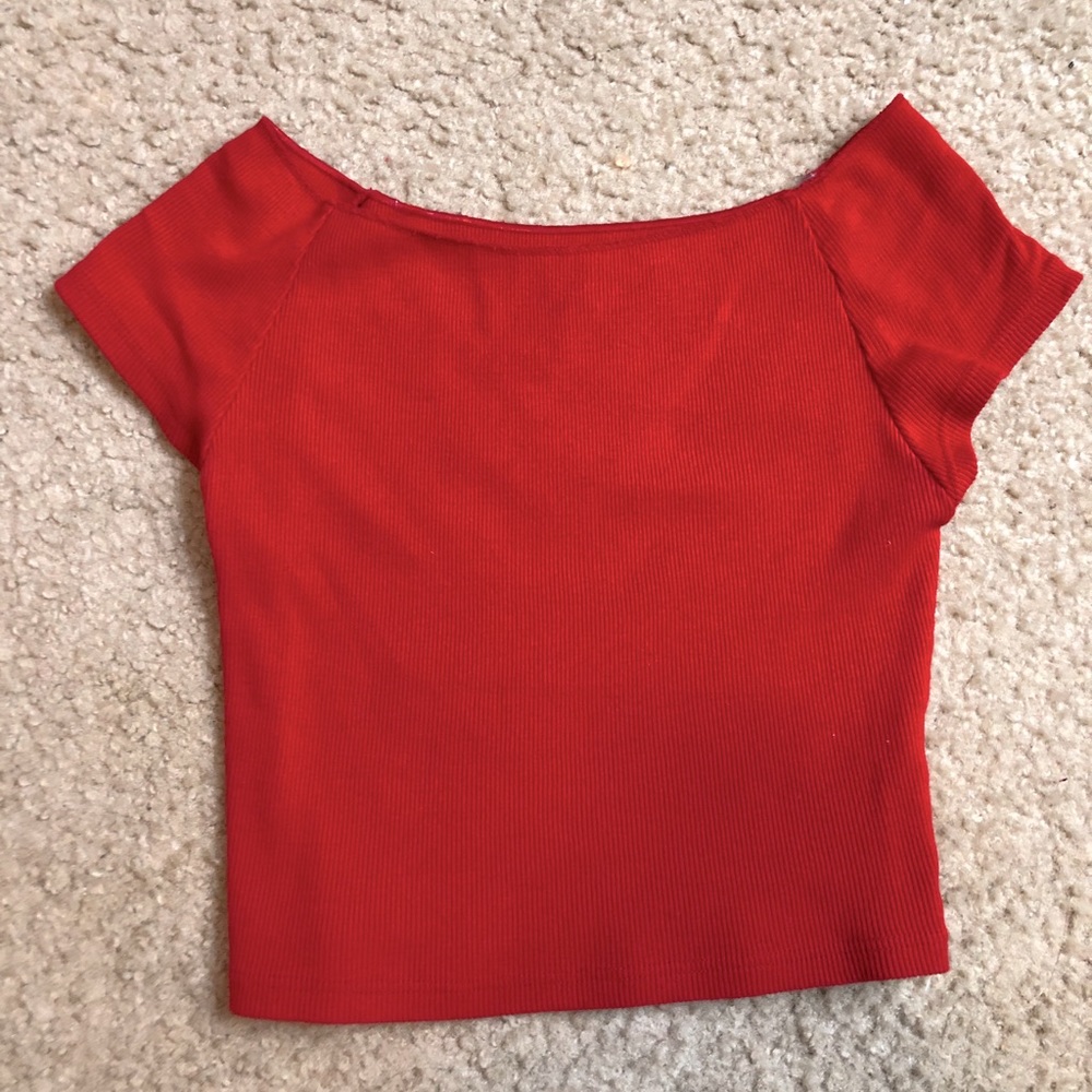 Off the Shoulder Crop Top